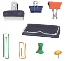 Binder Clips & Paper Clips and Office Pins